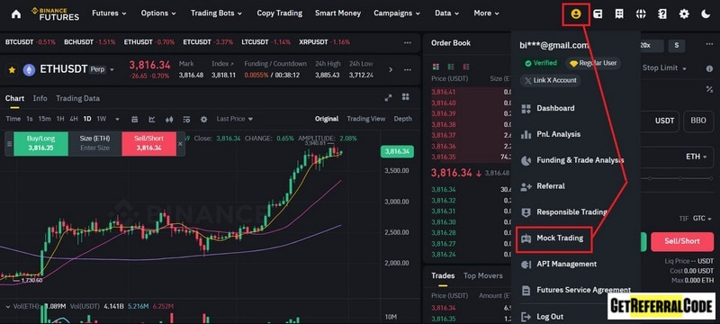 How to Srart Mock Trading in Binance Futures