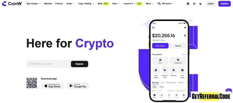 CoinW fees